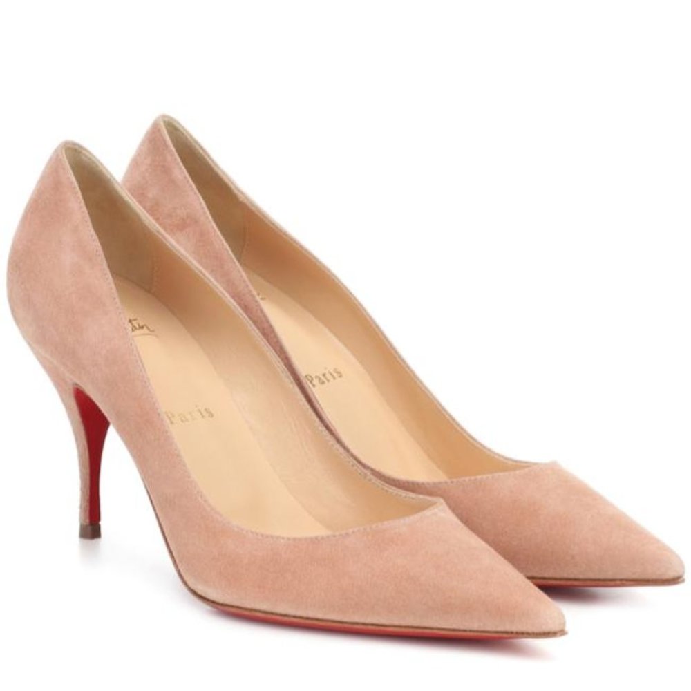 Christian Louboutin Clare Pumps suede pink nude
